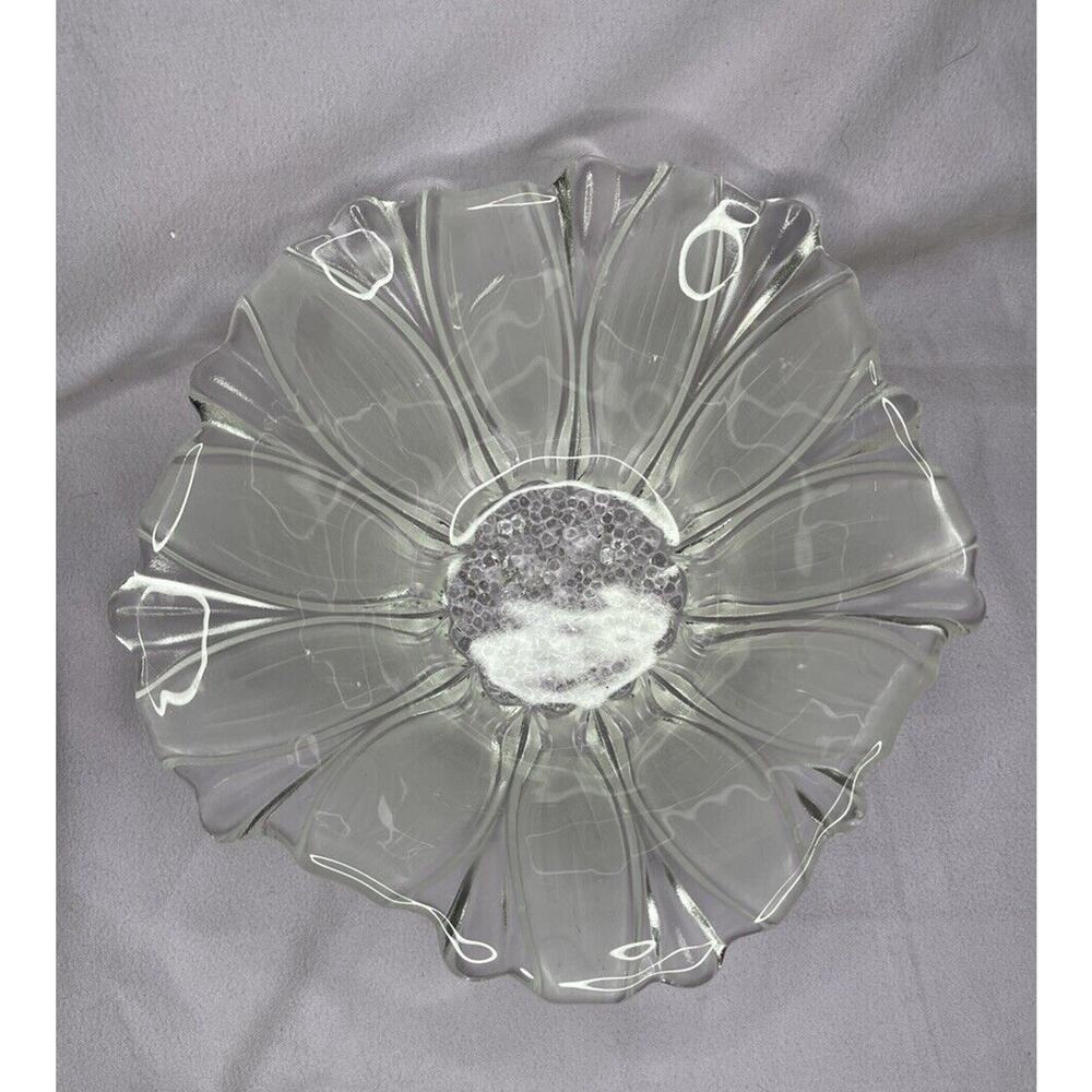 Mikasa Sunflower Frost 8 Inch Round Crimped Bowl